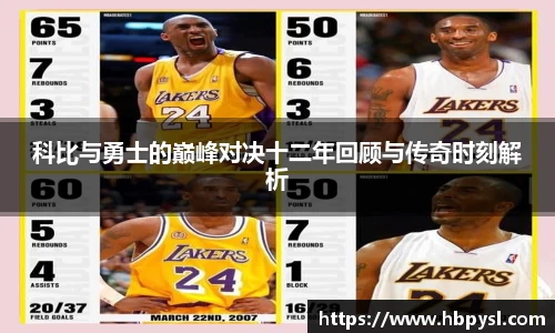 科比与勇士的巅峰对决十二年回顾与传奇时刻解析