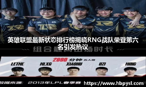 英雄联盟最新状态排行榜揭晓RNG战队荣登第六名引发热议