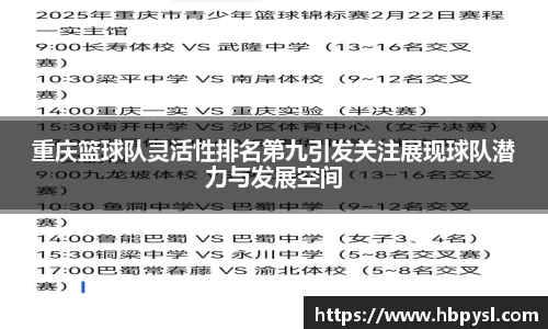 重庆篮球队灵活性排名第九引发关注展现球队潜力与发展空间